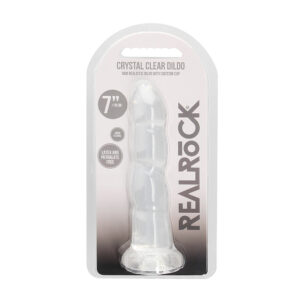 Non Realistic Dildo With Suction Cup 7" Transparent