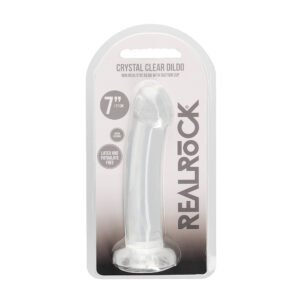 Non Realistic Dildo With Suction Cup 6.7" Transparent