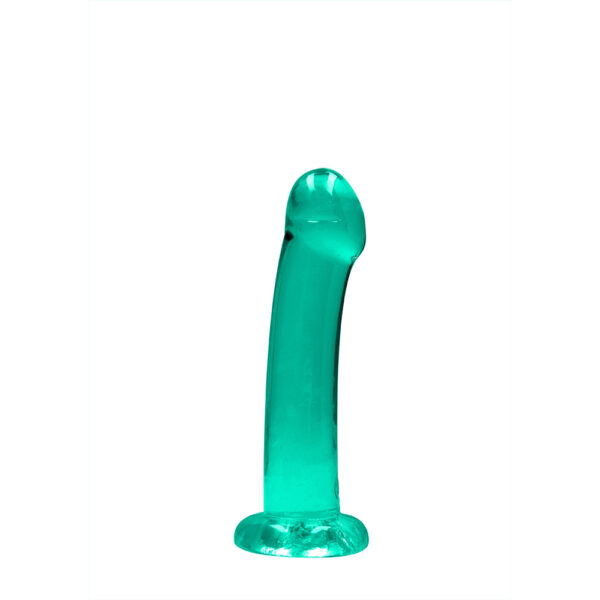 Non Realistic Dildo With Suction Cup 6.7" Turquoise - Image 2