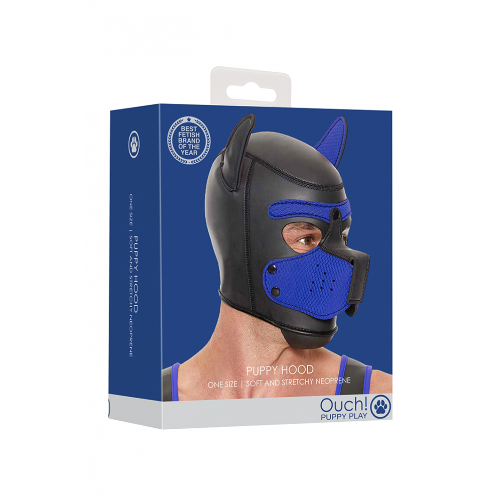 Ouch! Neoprene Puppy Hood Blue 1 Ouch! Neoprene Puppy Hood Blue