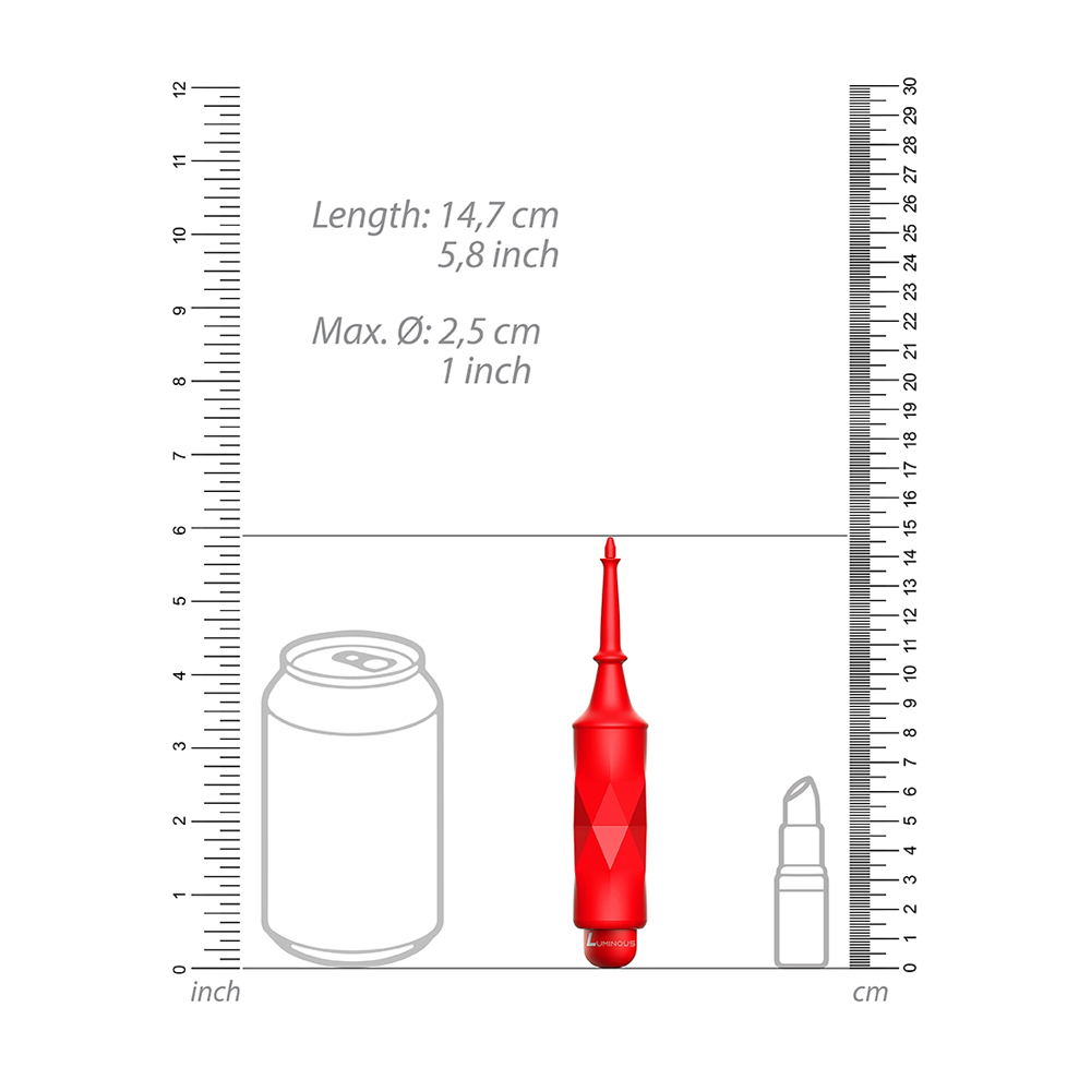 Luminous Circe Abs Bullet With Silicone Sleeve 10-Speeds Red 3 Luminous Circe Abs Bullet With Silicone Sleeve 10-Speeds Red - Image 3