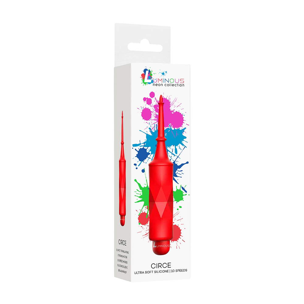Luminous Circe Abs Bullet With Silicone Sleeve 10-Speeds Red 1 Luminous Circe Abs Bullet With Silicone Sleeve 10-Speeds Red