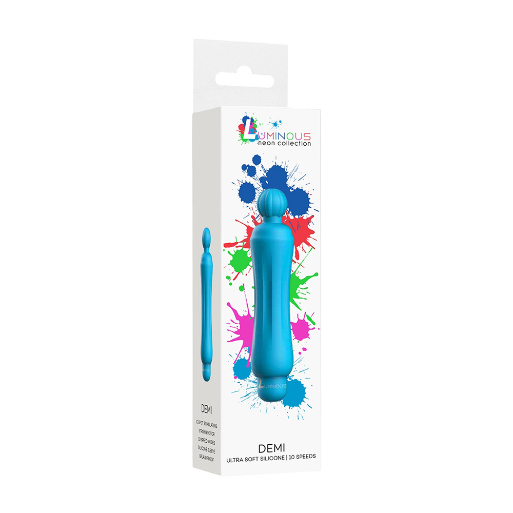 Luminous Demi Abs Bullet With Silicone Sleeve 10-Speeds Turquoise 1 Luminous Demi Abs Bullet With Silicone Sleeve 10-Speeds Turquoise