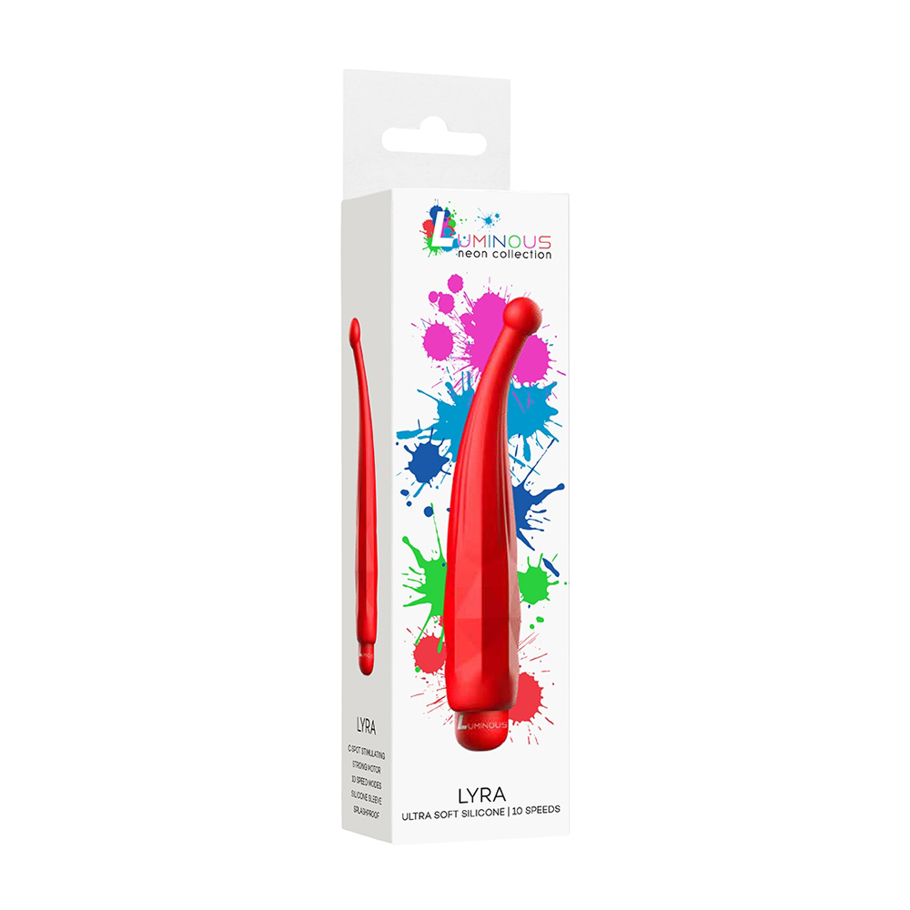 Luminous Lyra Abs Bullet With Silicone Sleeve 10-Speeds Red 1 Luminous Lyra Abs Bullet With Silicone Sleeve 10-Speeds Red
