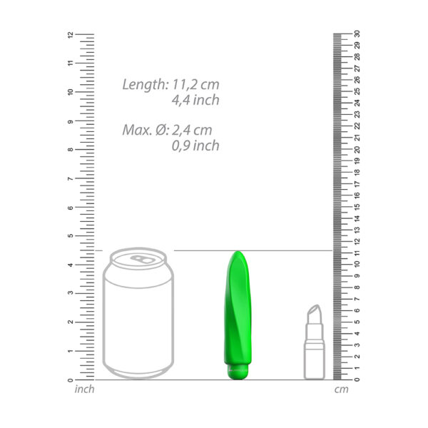 Luminous Myra Abs Bullet With Silicone Sleeve 10-Speeds Green - Image 3