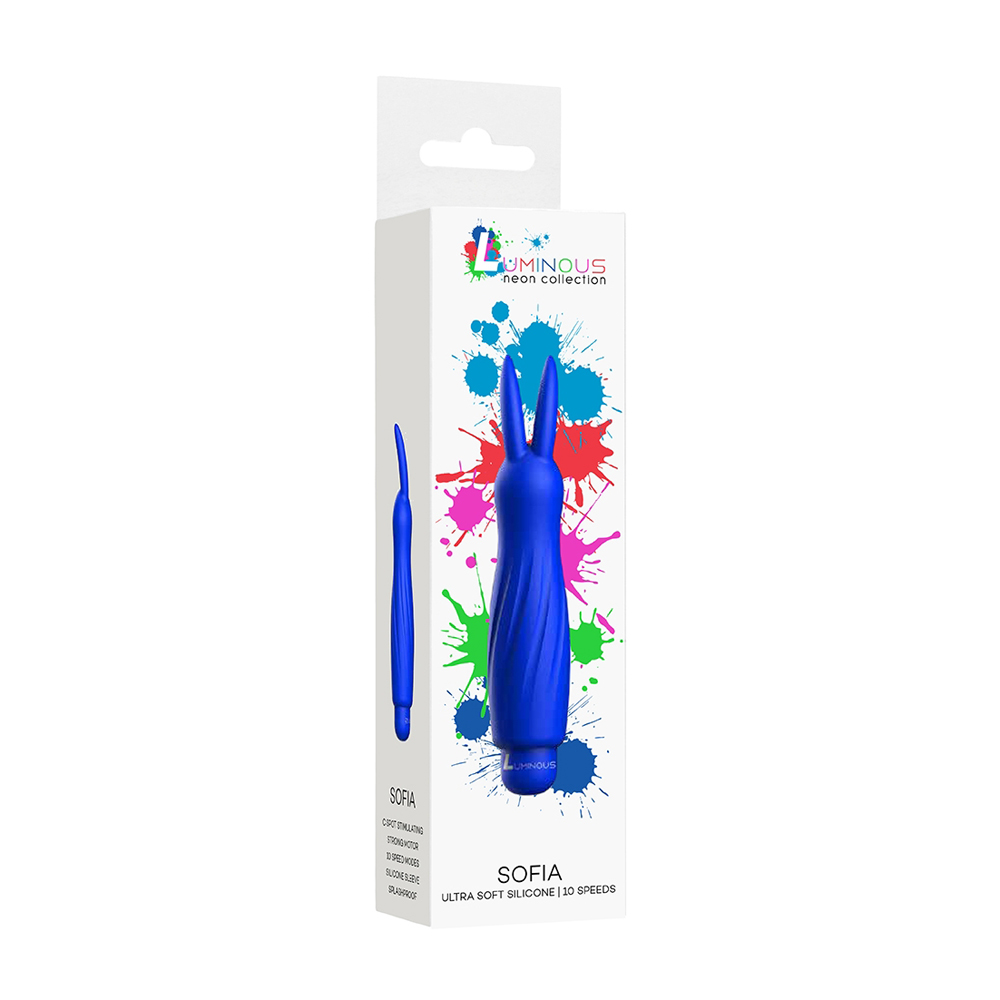 Luminous Sofia Abs Bullet With Silicone Sleeve 10-Speeds Royal Blue 1 Luminous Sofia Abs Bullet With Silicone Sleeve 10-Speeds Royal Blue