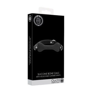 Ouch! Silicone Bone Gag Black