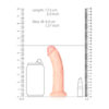 Curved Realistic Dildo Without Balls With Suction Cup 6'' Flesh - Image 3