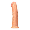 Curved Realistic Dildo Without Balls With Suction Cup 9'' Tan - Image 2