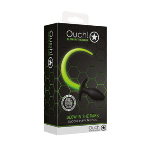 Ouch! Puppy Tail Plug Glow In The Dark