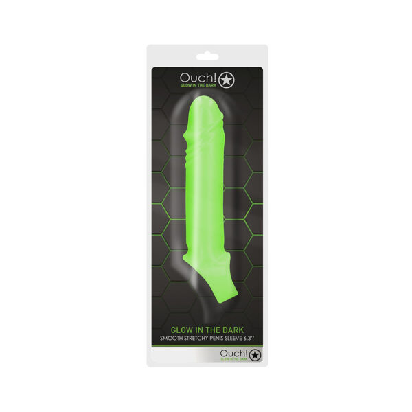 Ouch! Smooth Stretchy Penis Sleeve Glow In The Dark