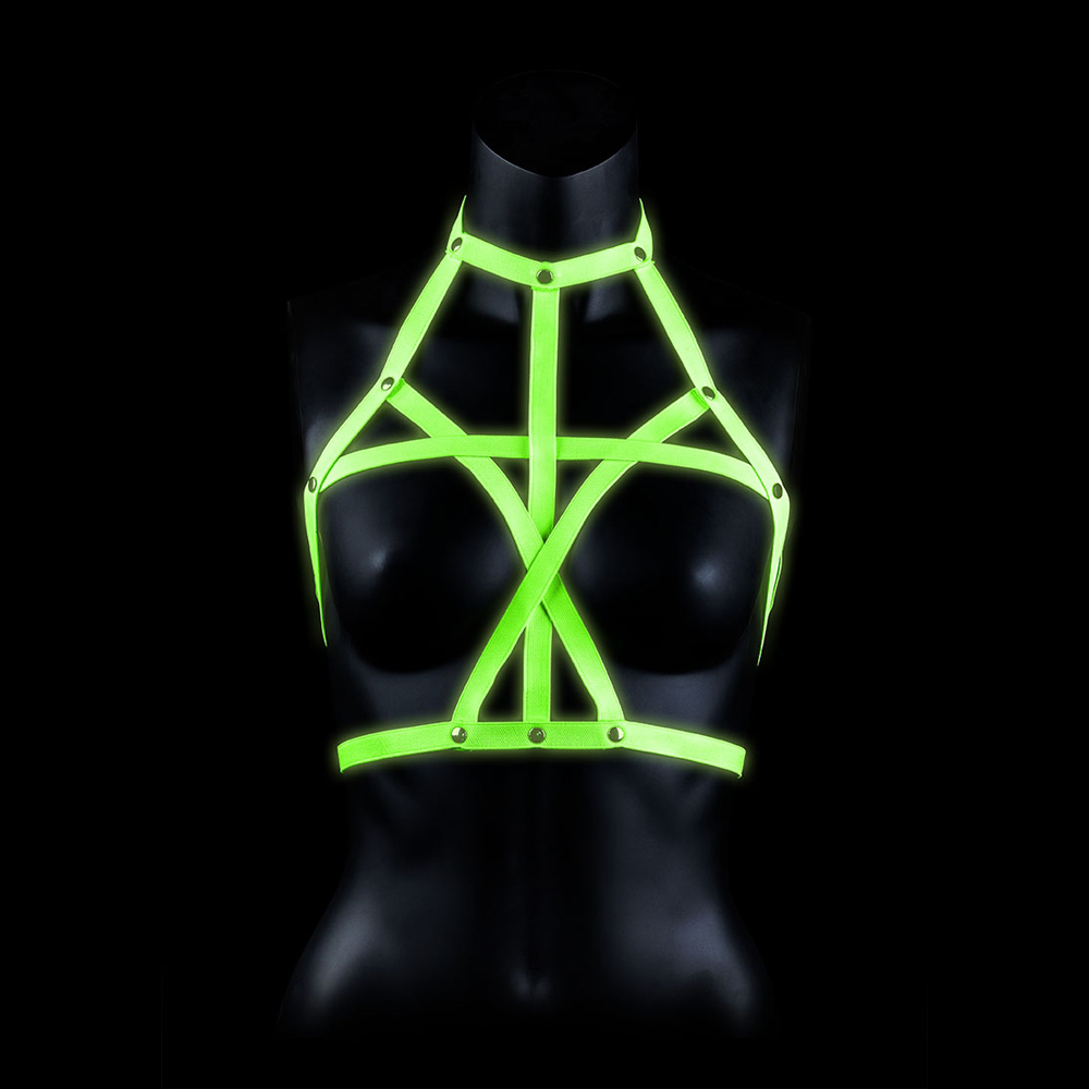 Ouch! Bra Harness Glow In The Dark L/Xl 2 Ouch! Bra Harness Glow In The Dark L/Xl - Image 2