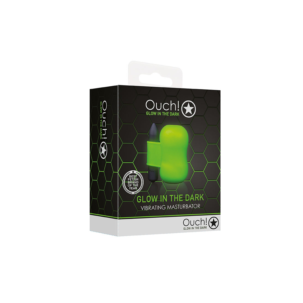Ouch! Vibrating Masturbator Glow In The Dark 1 Ouch! Vibrating Masturbator Glow In The Dark