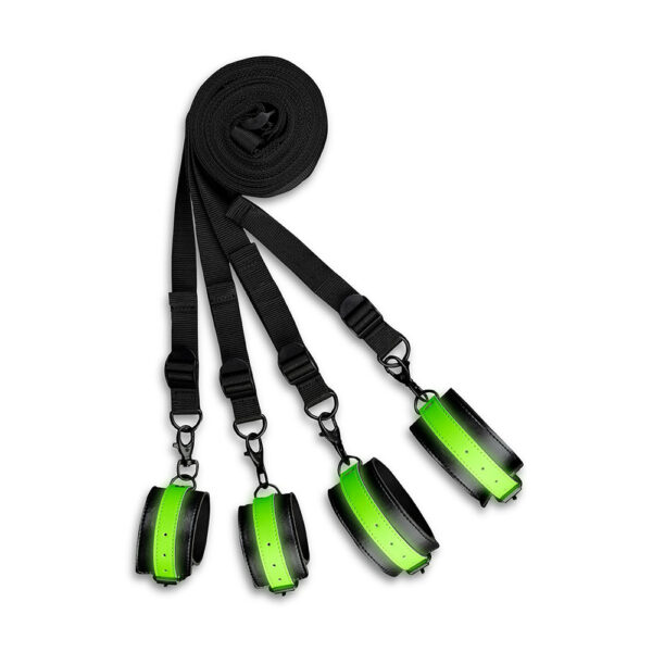Ouch! Bed Bindings Restraint Kit Glow In The Dark - Image 3