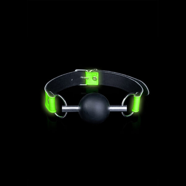 Ouch! Solid Ball Gag Glow In The Dark - Image 2