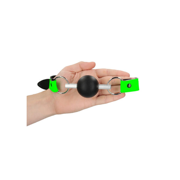 Ouch! Solid Ball Gag Glow In The Dark - Image 3