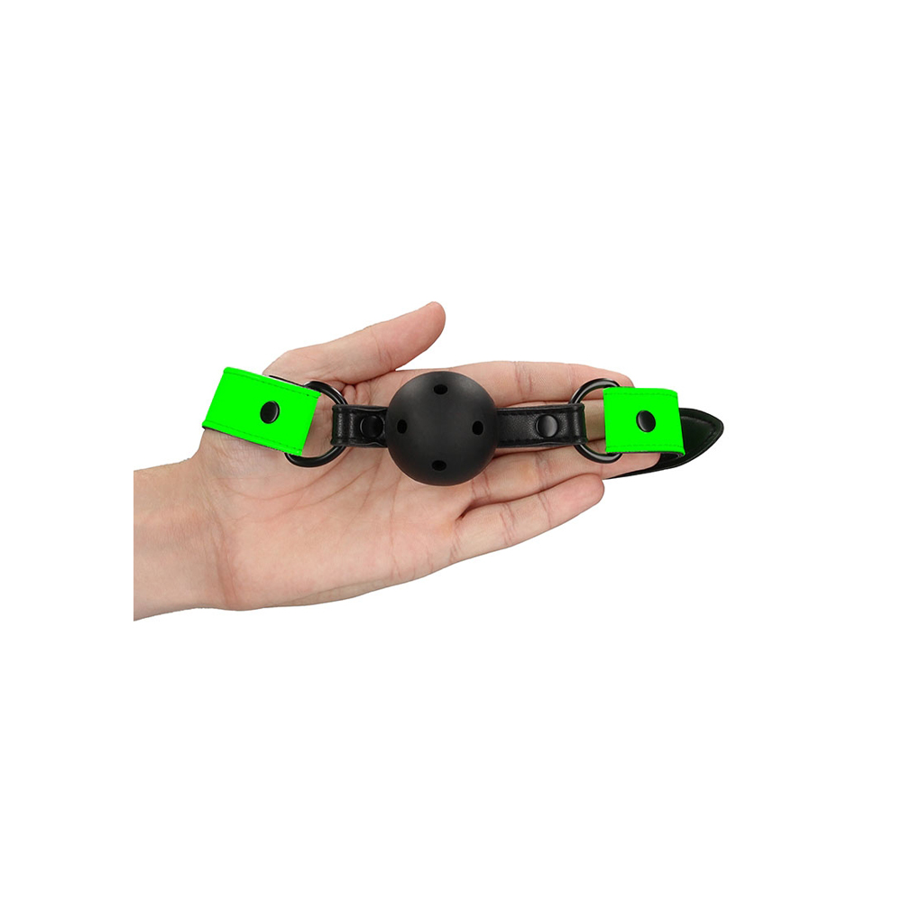 Ouch! Breathable Ball Gag Glow In The Dark 3 Ouch! Breathable Ball Gag Glow In The Dark - Image 3