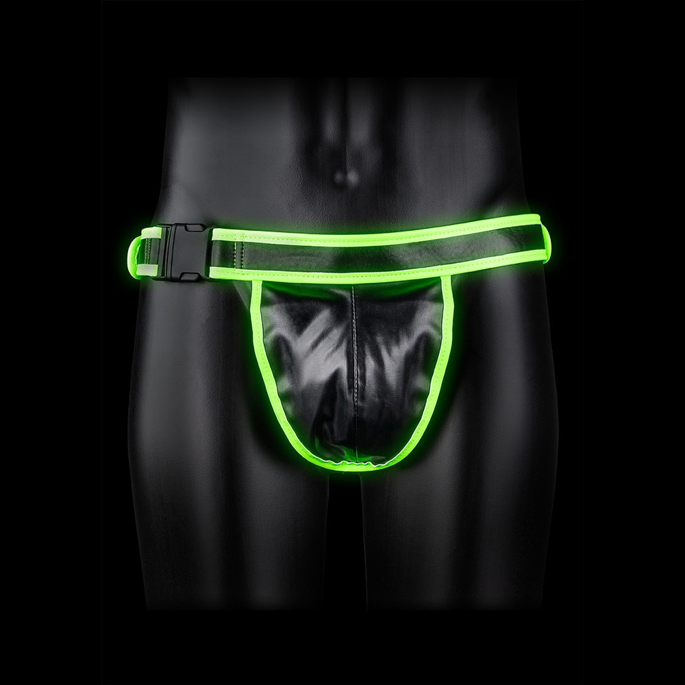 Ouch! Buckle Jock Strap Glow In The Dark S/M 2 Ouch! Buckle Jock Strap Glow In The Dark S/M - Image 2