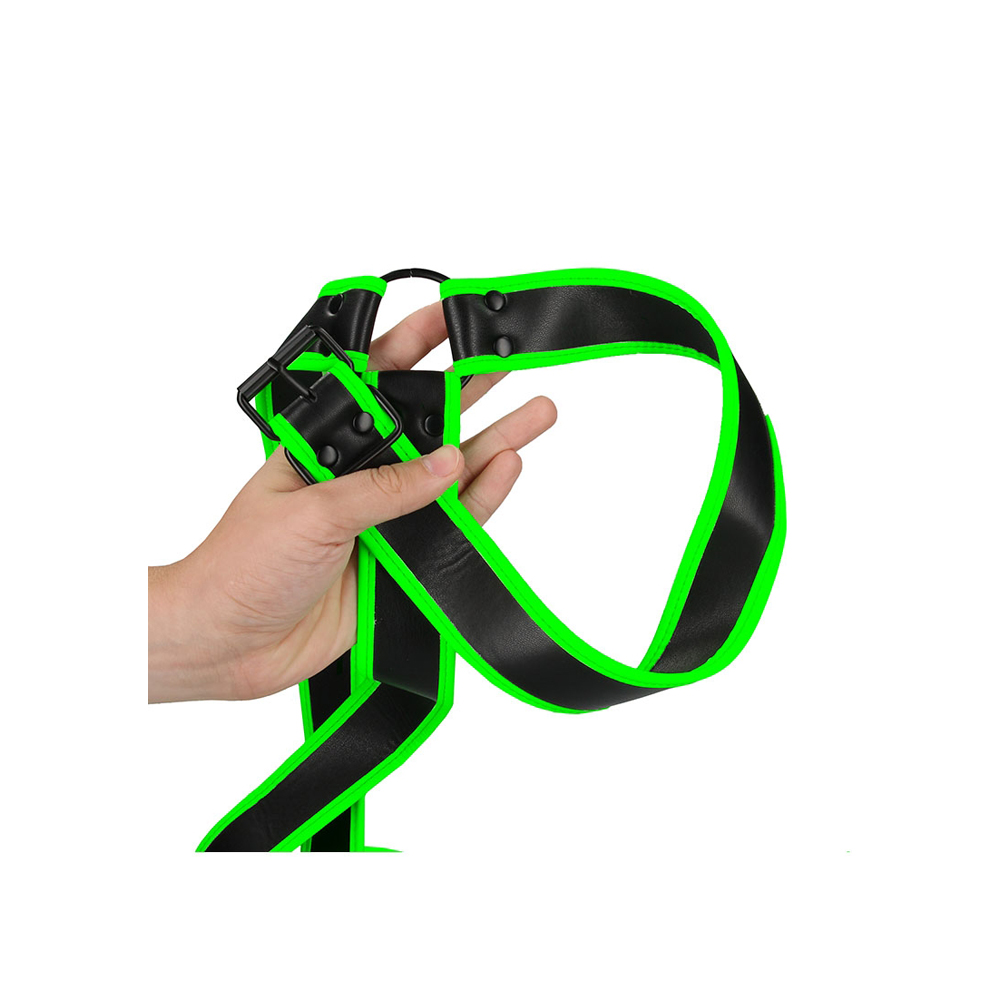 Ouch! Gladiator Harness Glow In The Dark L/Xl 3 Ouch! Gladiator Harness Glow In The Dark L/Xl - Image 3