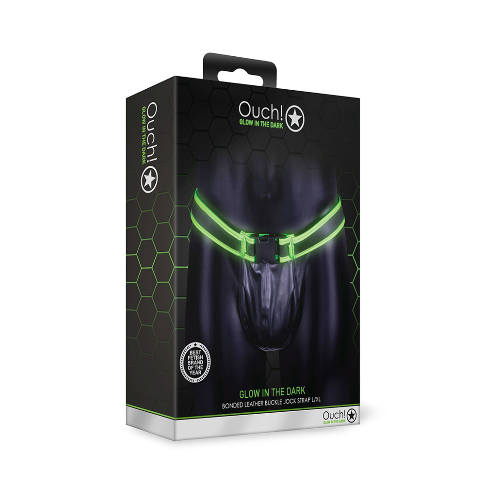 Ouch! Buckle Jock Strap Glow In The Dark L/Xl 1 Ouch! Buckle Jock Strap Glow In The Dark L/Xl