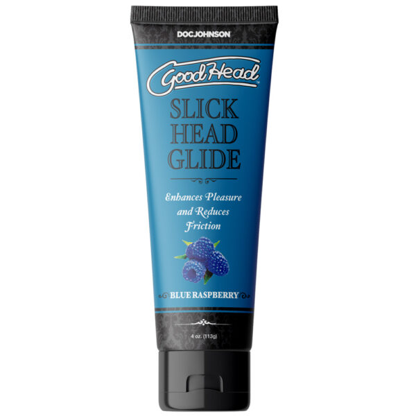 Goodhead Slick Head Glide Blue Raspberry 4 oz. - Image 2