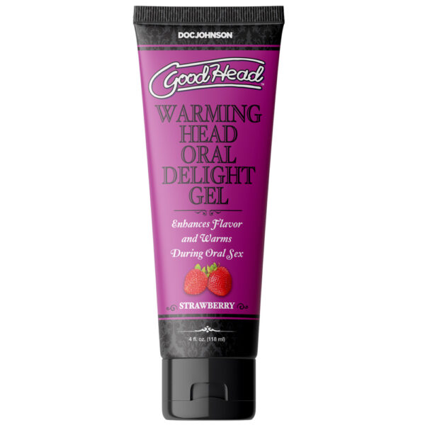 Goodhead Warming Oral Delight Gel Strawberry 4 oz. - Image 2