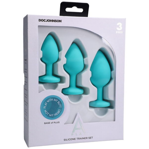 A-Play Silicone Trainer Set 3 Piece Teal