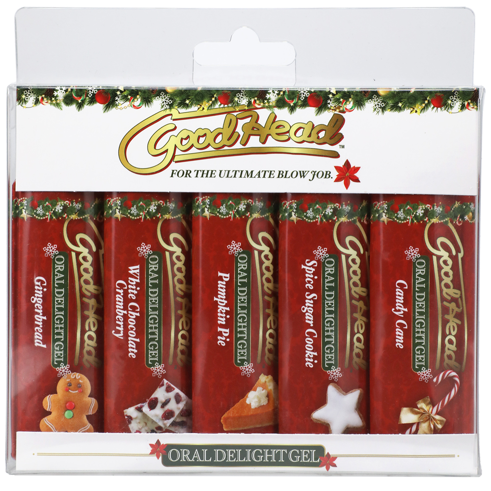 Goodhead Oral Delight Gel Holiday 5 Pack 1 oz. 1 Goodhead Oral Delight Gel Holiday 5 Pack 1 oz.