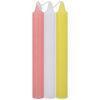 Japanese Drip Candles 3 Pack Pink, White, Yellow - Image 2