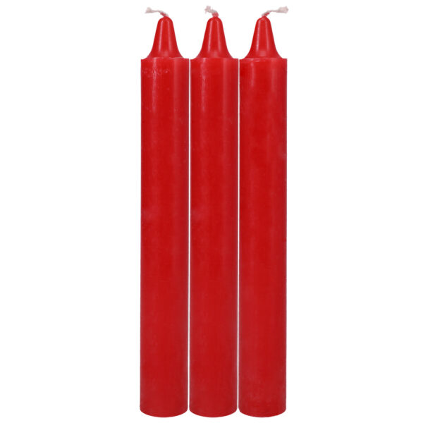 Japanese Drip Candles 3 Pack Red - Image 2