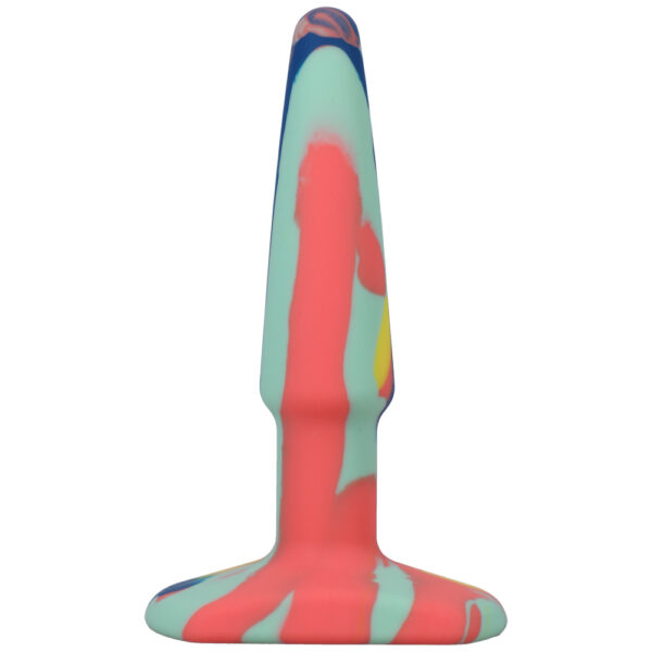A-Play Groovy Silicone Anal Plug 4" Sunrise - Image 2