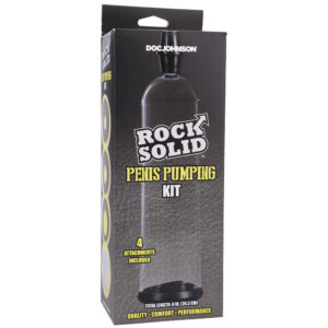 Rock Solid Penis Pumping Kit Black/Clear