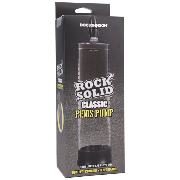 Rock Solid Classic Penis Pump Black/Clear