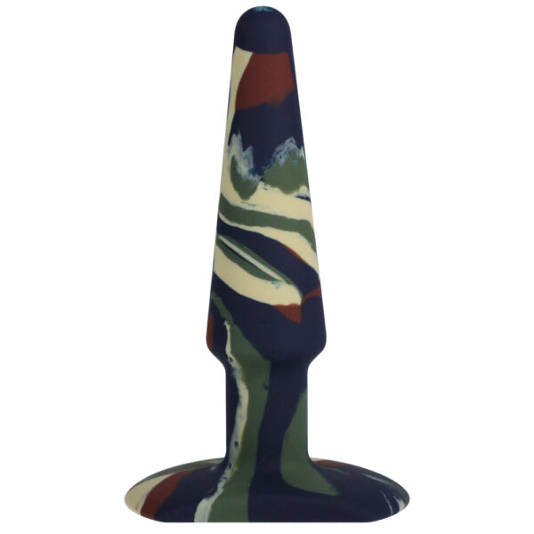 A-Play Groovy Silicone Anal Plug 5" Camouflage - Image 2