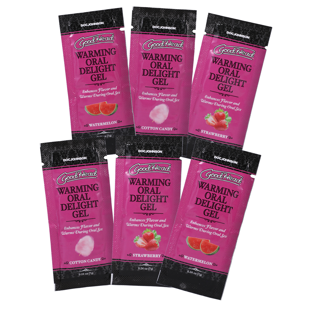 Goodhead Warming Head Oral Delight Gel 6 Pack 0.24 oz. 2 Goodhead Warming Head Oral Delight Gel 6 Pack 0.24 oz. - Image 2