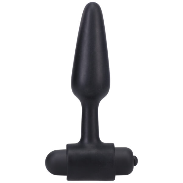 Vibrating Butt Plug In A Bag 4" Black