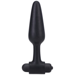 Vibrating Butt Plug In A Bag 5" Black