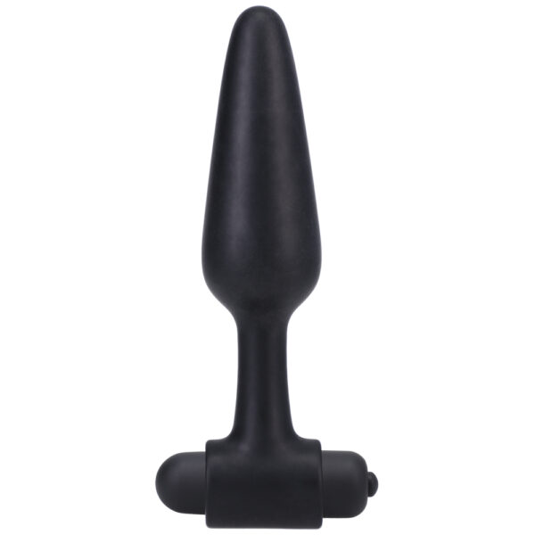 Vibrating Butt Plug In A Bag 5" Black