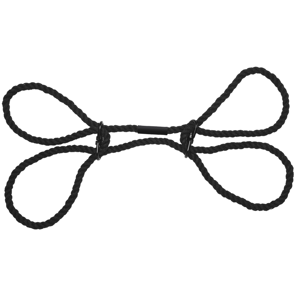 Merci Restrain 6mm Hemp Wrist Or Ankle Cuffs Black 3 Merci Restrain 6mm Hemp Wrist Or Ankle Cuffs Black - Image 3