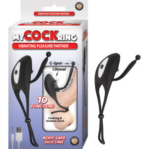 My Cockring Vibrating Pleasure Partner Black
