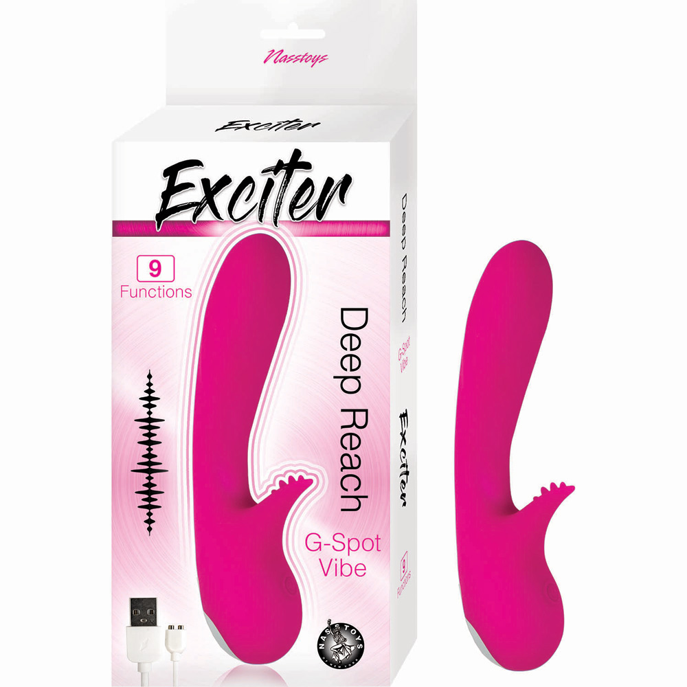 Exciter Deep Reach G-Spot Vibe Pink 1 Exciter Deep Reach G-Spot Vibe Pink