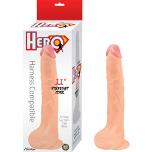 Hero 11" Straight Cock Whte