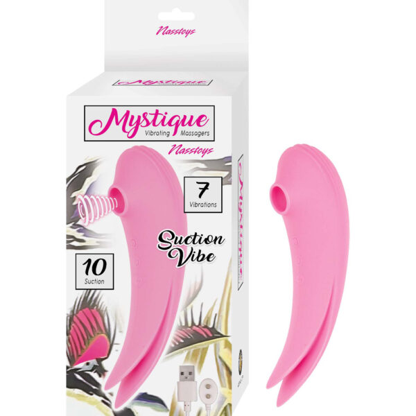 Mystique Vibrating Massagers Suction Vibe Pink