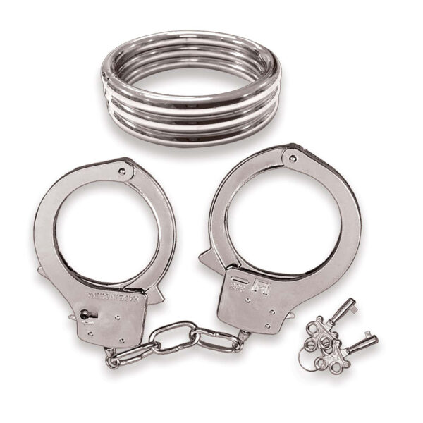 Dominant Submissive Collection Cockring & Handcuffs - Image 2