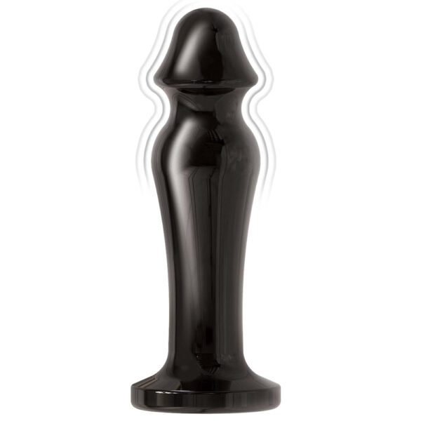 Ass-Sation Remote Vibrating Metal Anal Lover Black - Image 3