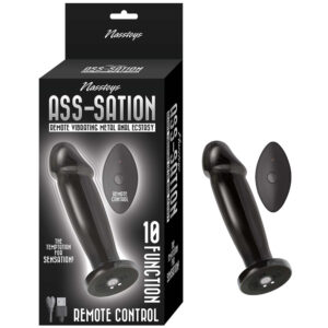 Ass-Sation Remote Vibrating Metal Anal Ecstasy Black