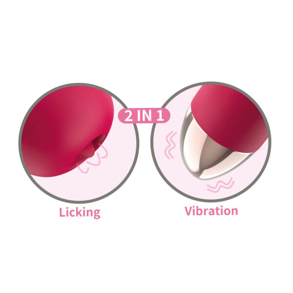 Clit-Tastic Intense Dual Massager Coral - Image 3