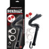 Bondage By Nasstoys Whip, Feather & Cuffs Red