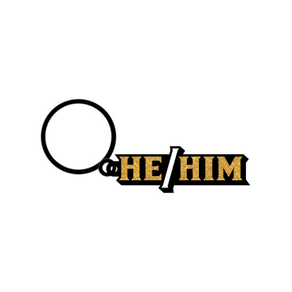 He/Him Keychain - Image 2