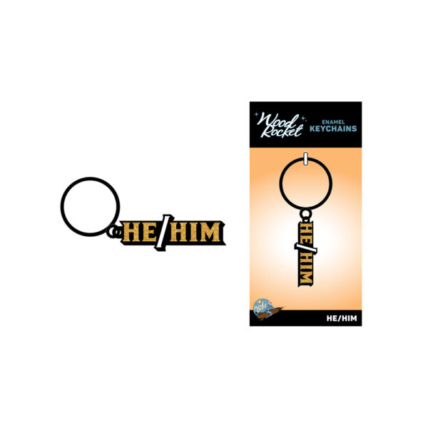 He/Him Keychain